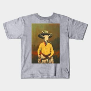 Cowboy Billy Goat (Billy The Kid) Kids T-Shirt